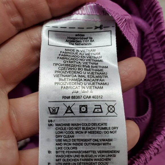 ADIDAS Hyperreal Cargo 9.5" Shorts Pull-On Utility Semi Pulse Lilac Men's Small - Picture 10 of 15